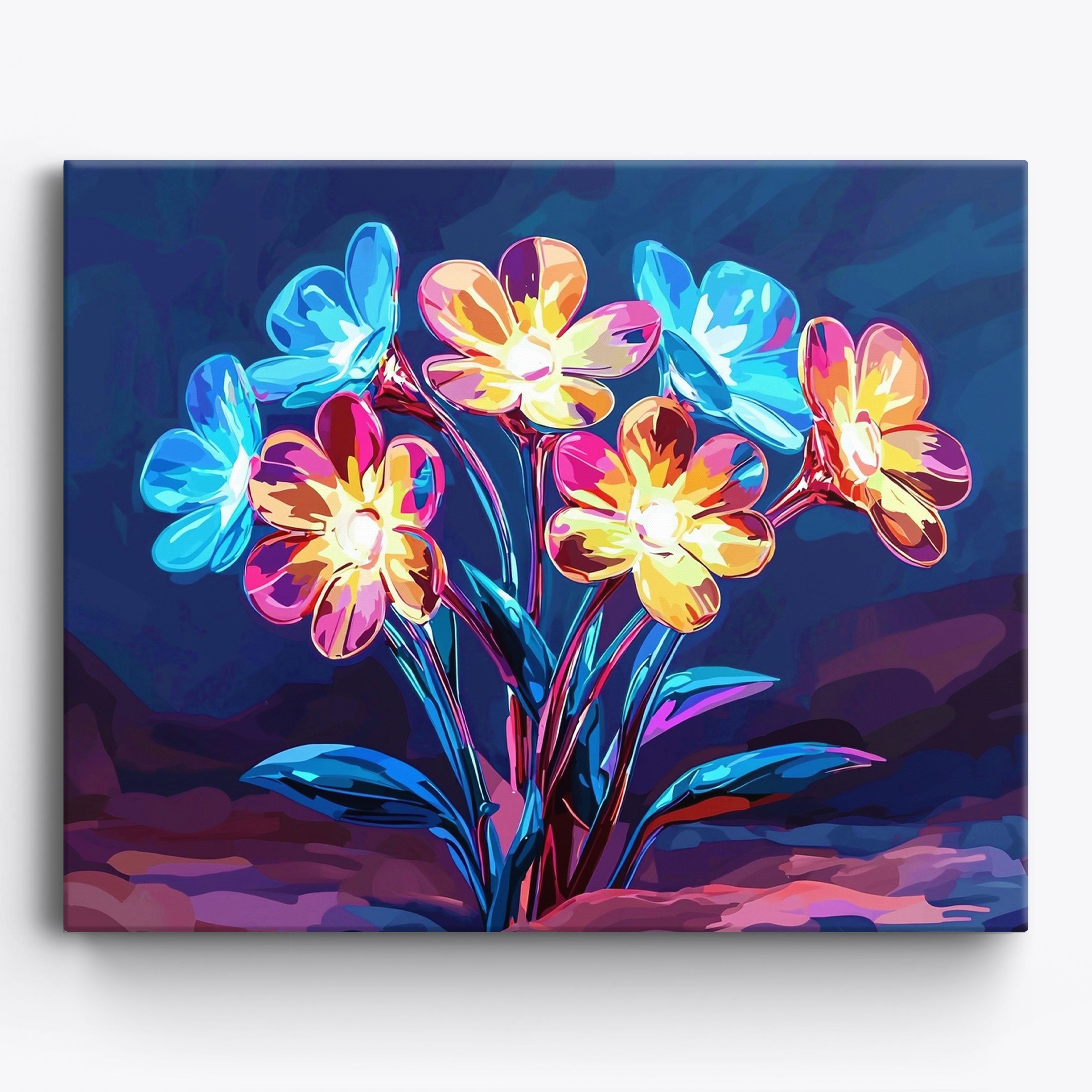 Chrome Blossoms No Frame / Regular (15.75"x19.7"/40x50cm)