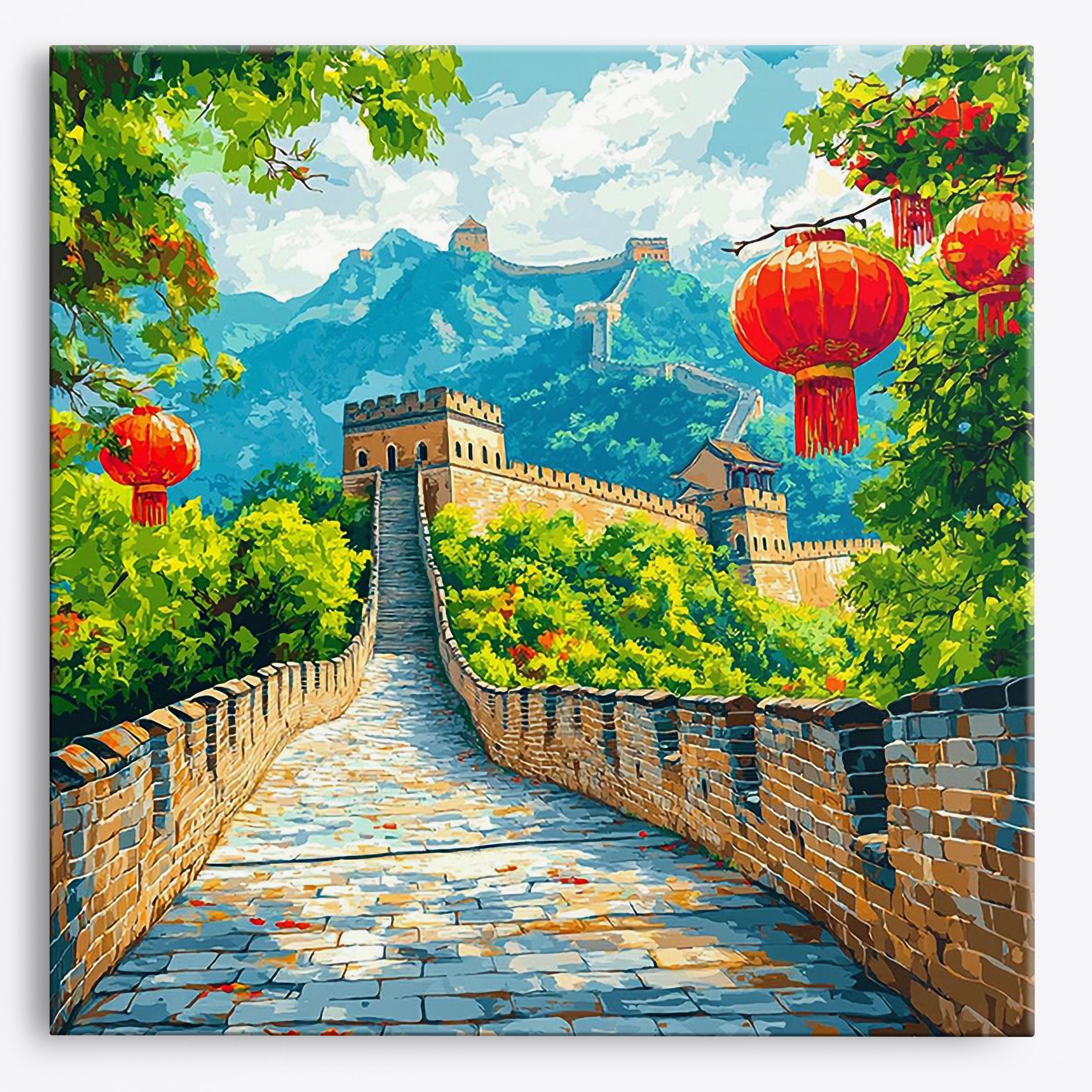 Serpentine Wall No Frame / Regular (15.75"x15.75"/40x40cm) / 24 colors