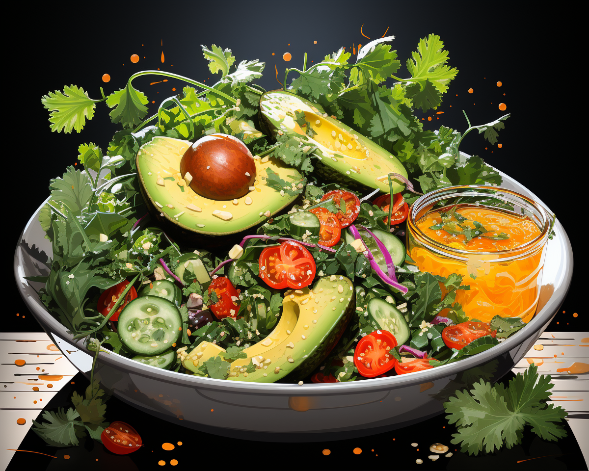 Salada de abacate